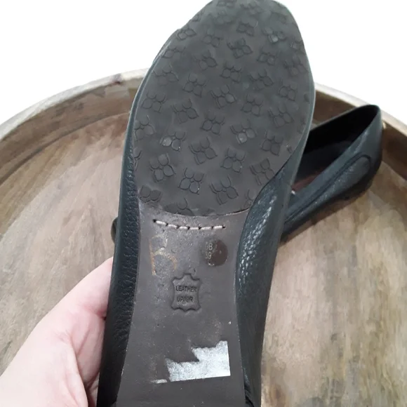 BCBGMAXAZRIA | Leather Square Toe Buckle Flats - Picture 5 of 5